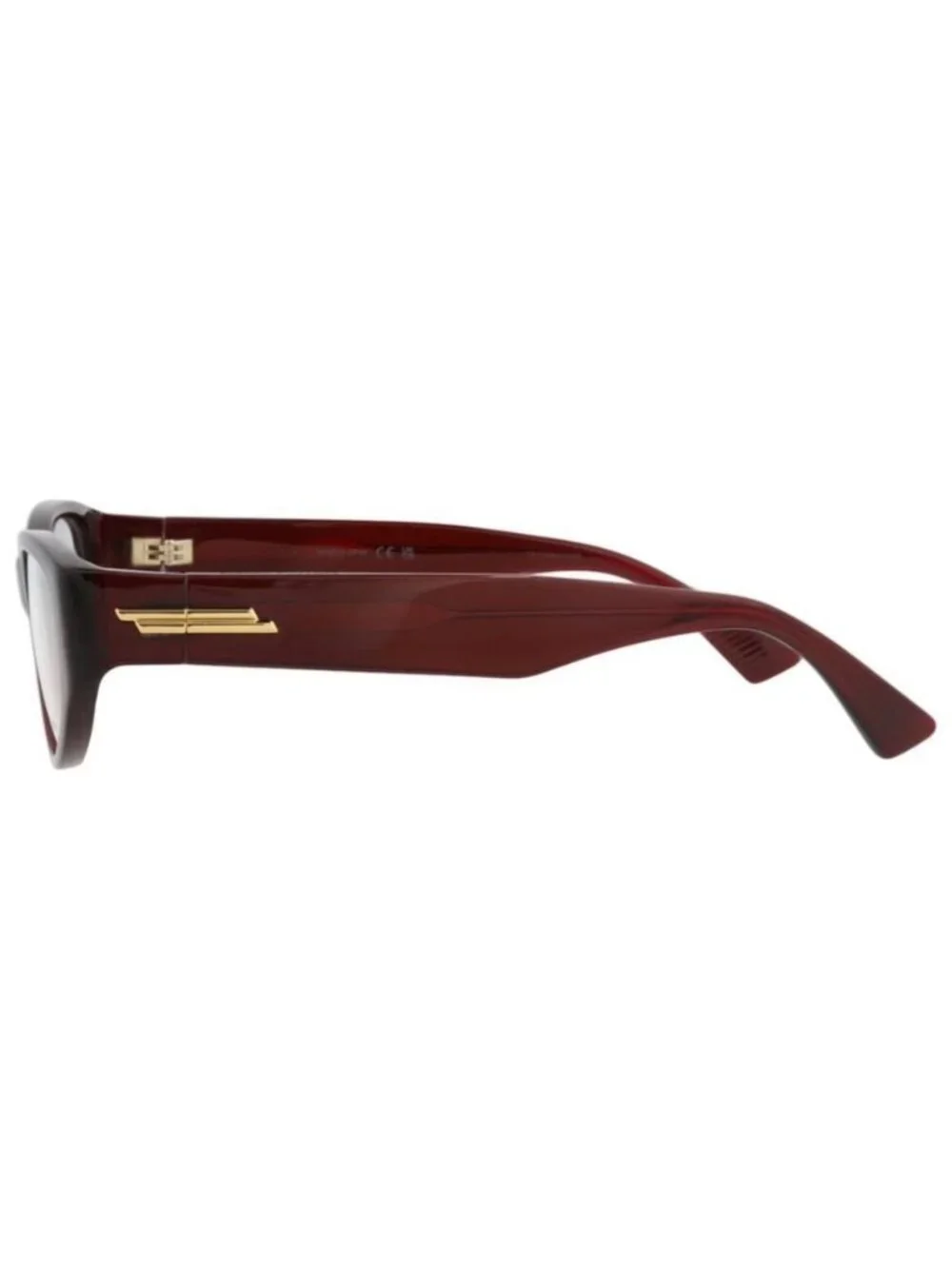 New Bottega Veneta Womens Cat Eye Burgundy Burgundy Transparent Fashion Designer
